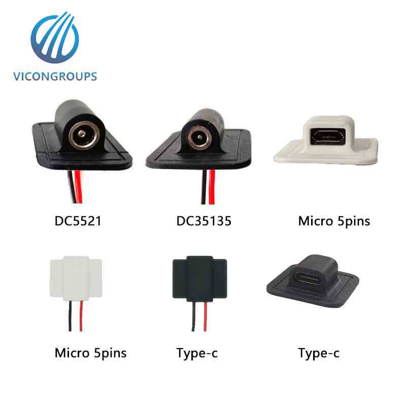 Female USB DC5521 DC35135 connector for electric heating products