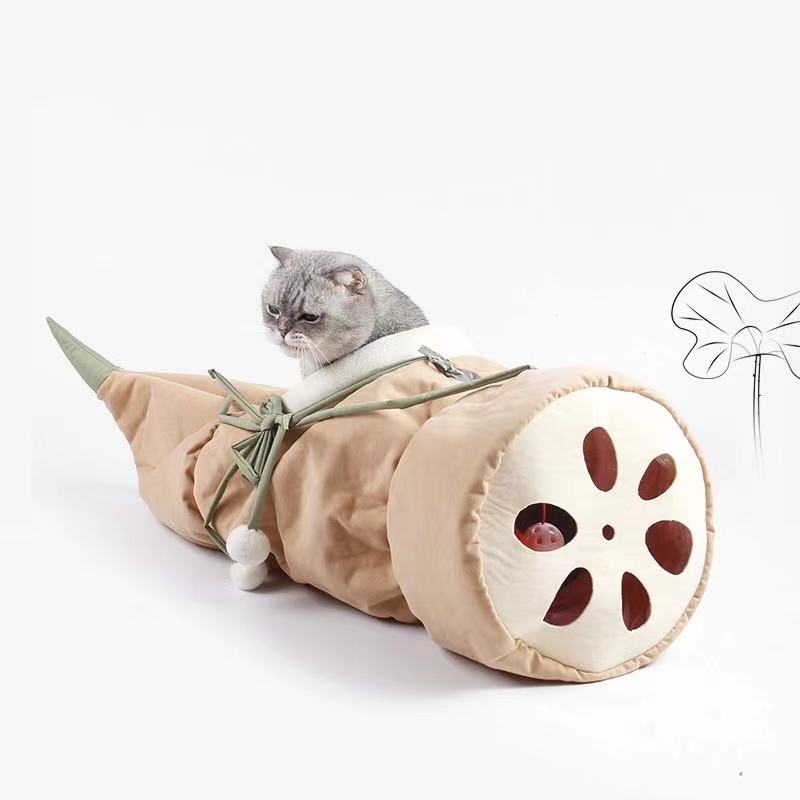 2021 Новый туннель для кошек фланель кошка гамак из корня лотоса форма съемной игрушка для кошки