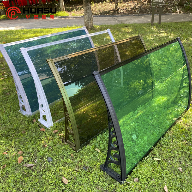 Outdoor Polycarbonate Rain Canopy Rain Awning For Window Garden Rain Shelter