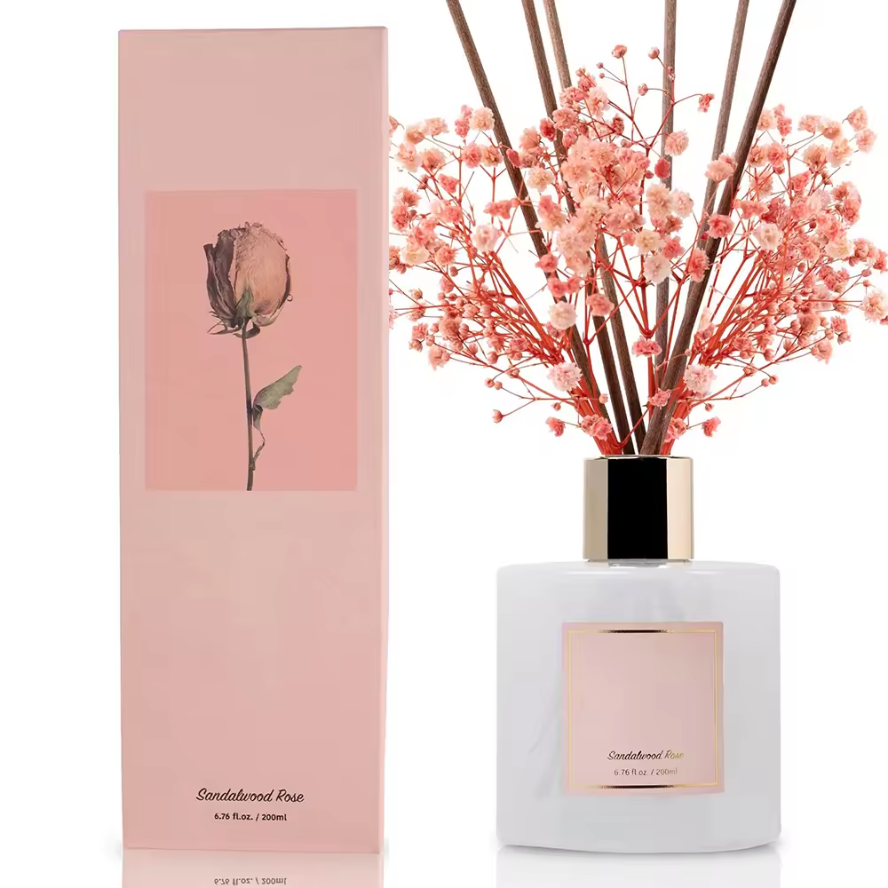 Luxury 6.7oz Scent Fragrance Oil Ensemble Reed Diffuser Set with Designer Fragrances