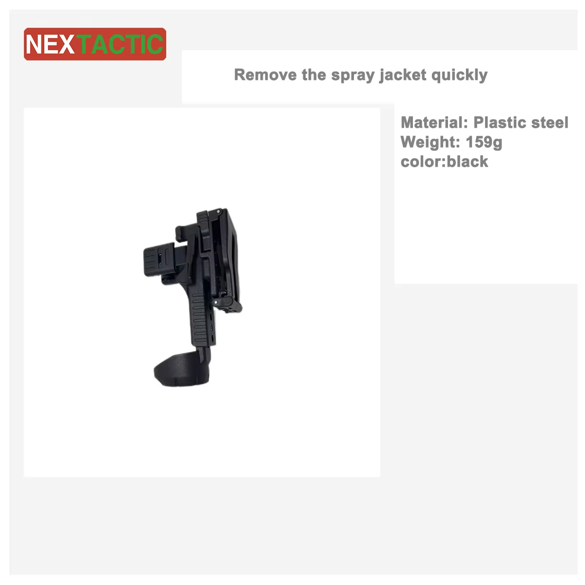High Quality Tactical Accessories Security Suite Plastic Durable and Strong Plastic Steel Spray Sleeve