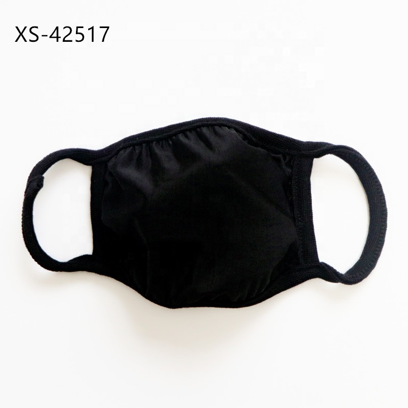 Wholesale Anti Cold Black Cotton Washable Dust Facemask OEM Mouth Muffle