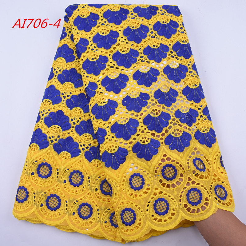 1944 Free Shipping Fabrics Textiles Swiss Cotton Fabric Voile With Holes Lace Fabric Market In Dubai