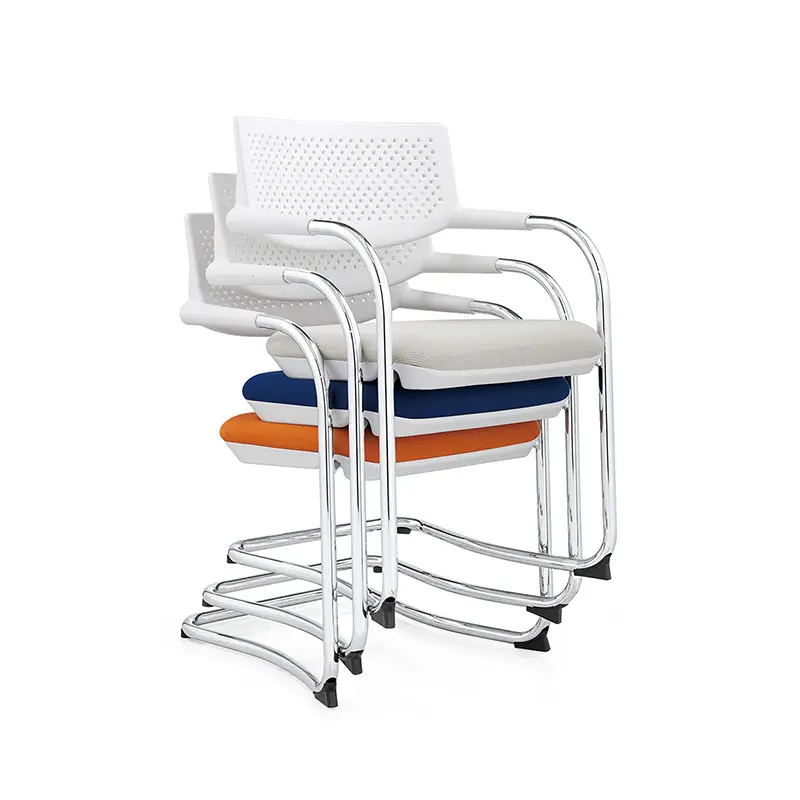 Simple Design Commercial Use Furniture Metal Frame Conference Meeting Training Office Chairs