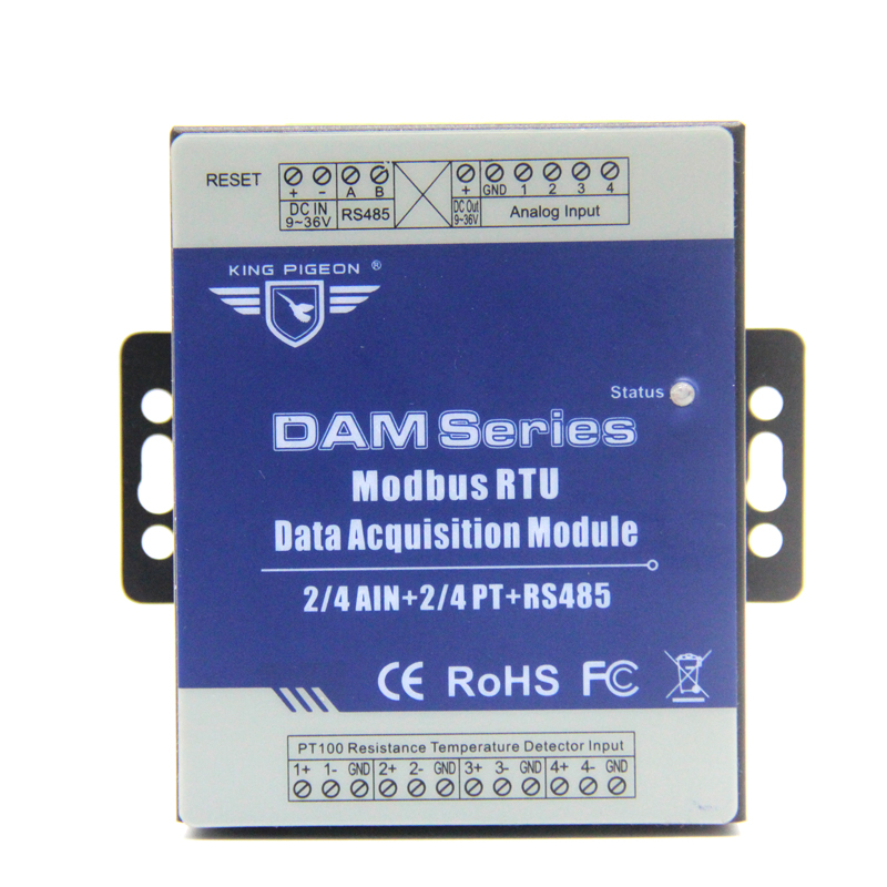 Модуль удаленного сбора данных DAM106 RS485 2DI + 2DO (2 цифровых входа, 2 релейных выхода)