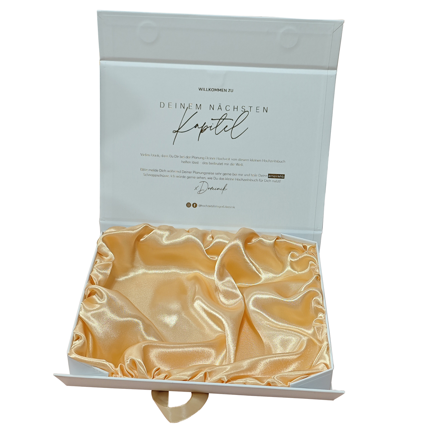 Luxury Satin Hair Ribbon Boxes Wig Packaging Folding Magnetic White Cardboard Gold Satin Lined Tie Gift Box