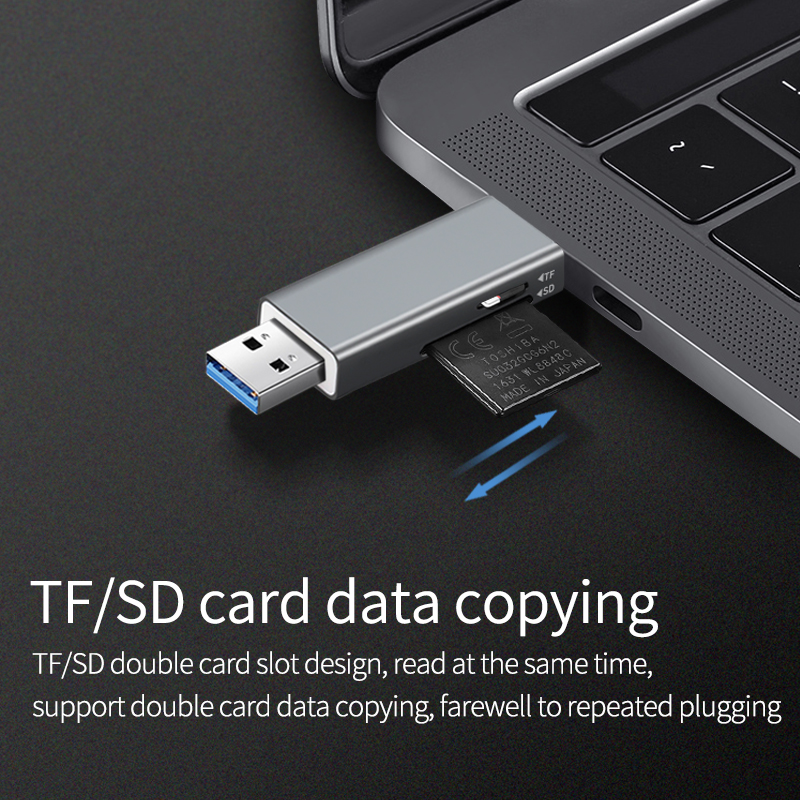 Usb-кабель с портом типа C 3,0 2 в 1 кард-ридер Поддержка SD карты памяти Multi USB кард-ридер для передачи данных