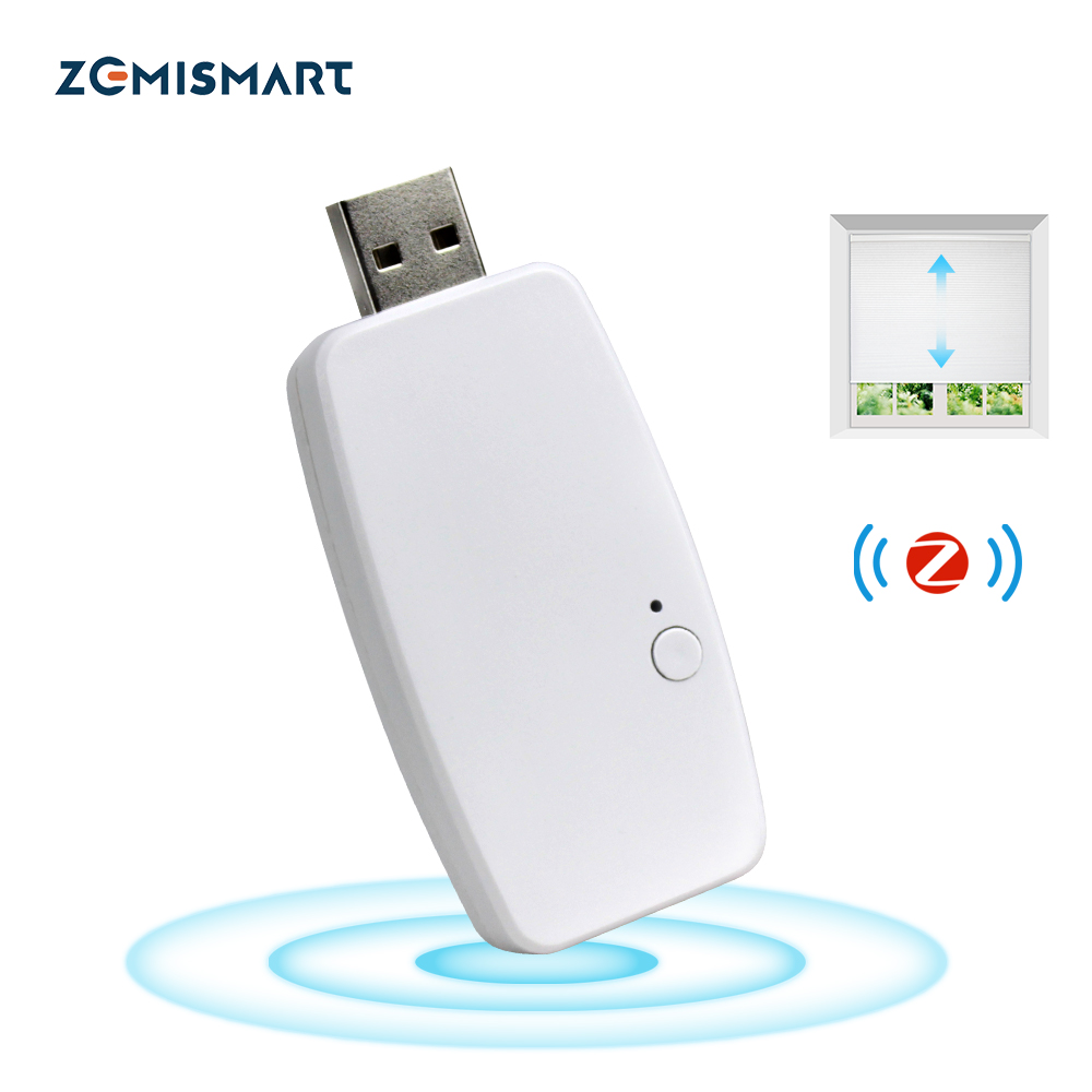Zemismart Zigbee Dongle для AM15 AM15 AOK глухой мотор Tuya Smart App Control Mini Design