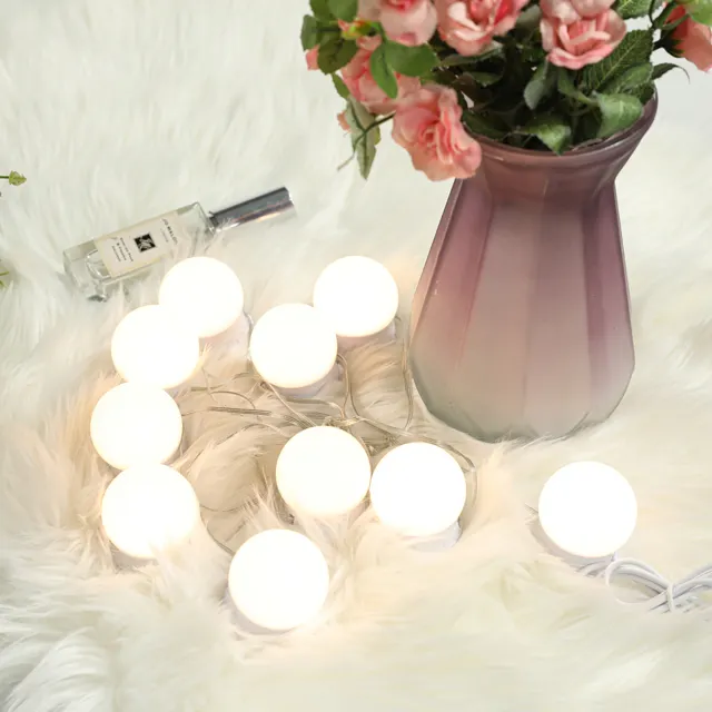 Hollywood Style Dimmable LED Makeup Mirror Light Vanity Mirror Bulb USB Mirror Lighting for Bathroom