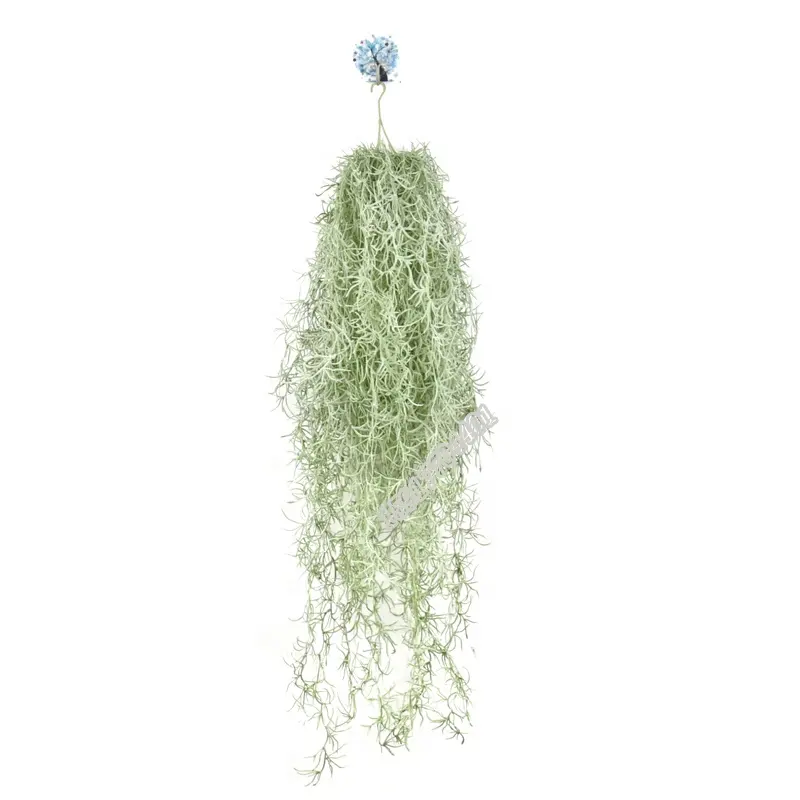 Factory price high quality 80 cm tillandsia air plant artificial hanging plant for wall decoration