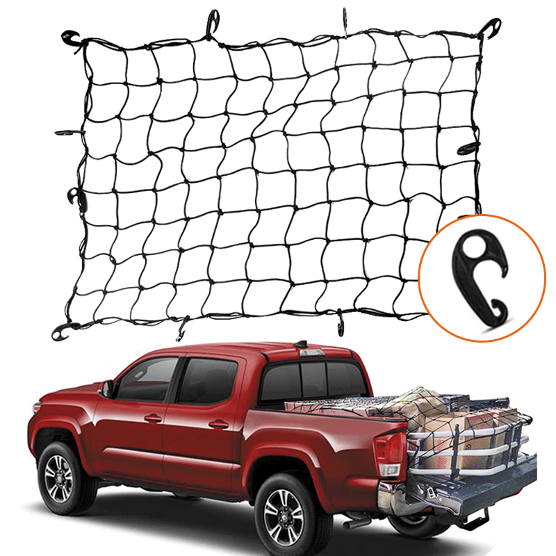Cargo Bungee Net Heavy Duty Net Bed for Pickups SUVs Van/Max Bed Net Storage for Trailer Truck Boat