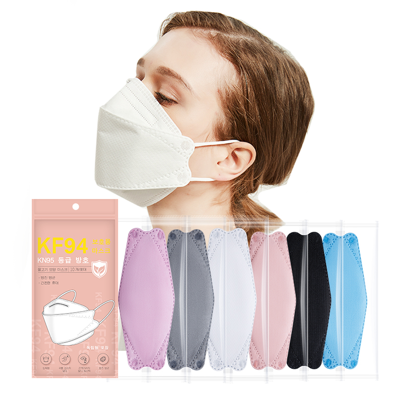 Kf94mask Factory оптовая продажа KF94 новый дизайн Fish KN95 одноразовая маска для лица