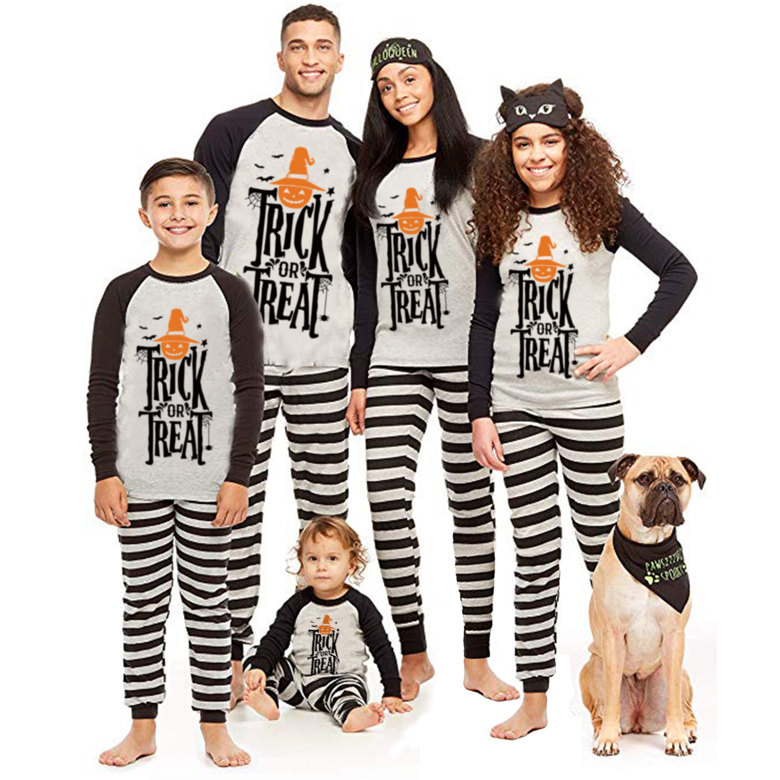 Kids Family Jammies Matching Holiday Cotton Halloween Pjs Pajamas