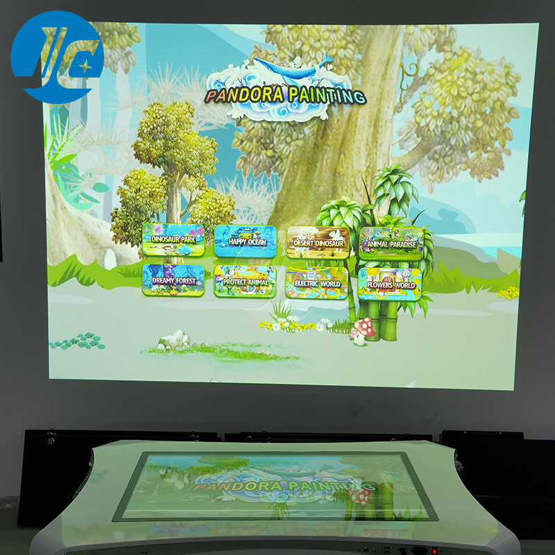 Indoor Interactive Projection System Table 3D Projection Mapping Painting Table Projector