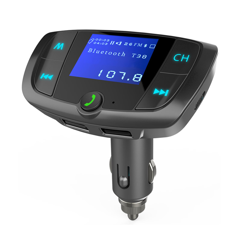 Автомобильный FM-передатчик, Bluetooth, гарнитура, автомобильный комплект, TF-карта/U-диск, аудио, Автомобильный MP3-плеер с большим ЖК-дисплеем