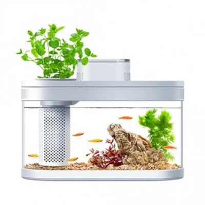DESGEO Geometry Amphibious Eco Fish Tank Pro Automatic With WIFI Box Gamut Lighting Fish Farming Tank C180