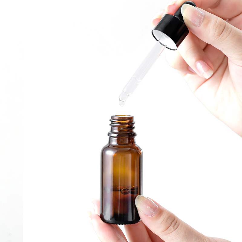 15ml essential oil bottle cosmetic bottle glass essence lotion dropper