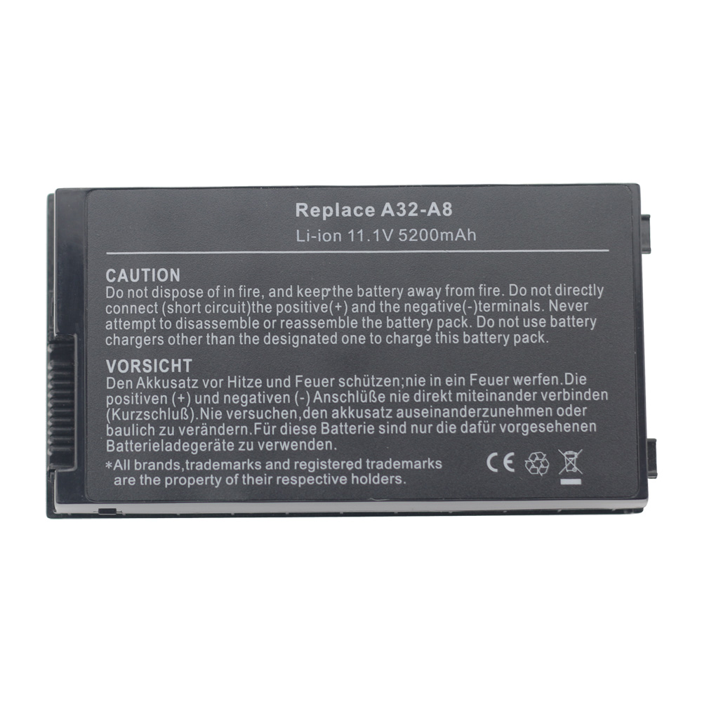 Сменный аккумулятор для ноутбука Asus A32-A8 A8000 A8A F50 F8 F83 N80 N81 X80 X81 Z99