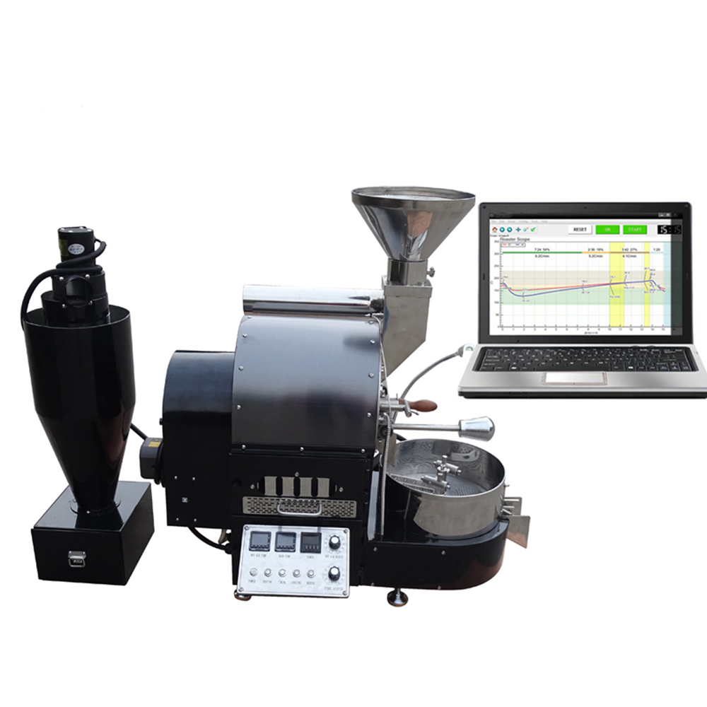 2 kg roller screen display panel roasting coffee with bread machine gas and electric