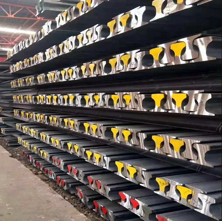 Railroad Steel Rail Tr57 115re Uic-50 Uic-54 Uic-54e Uic-60 60e2 Heavy Railway And Light Railway Rail Mining Rails