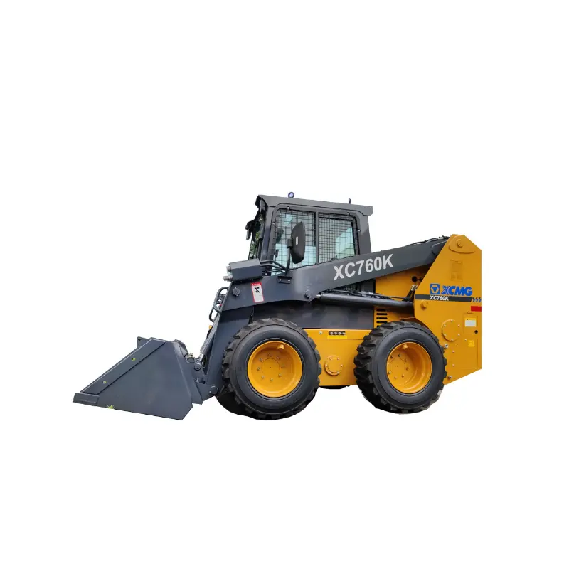 Official Multifunctional Wheel Skidsteer Loader XC760K Chinese Mini Skid Steer Loader with Attachments for Sale