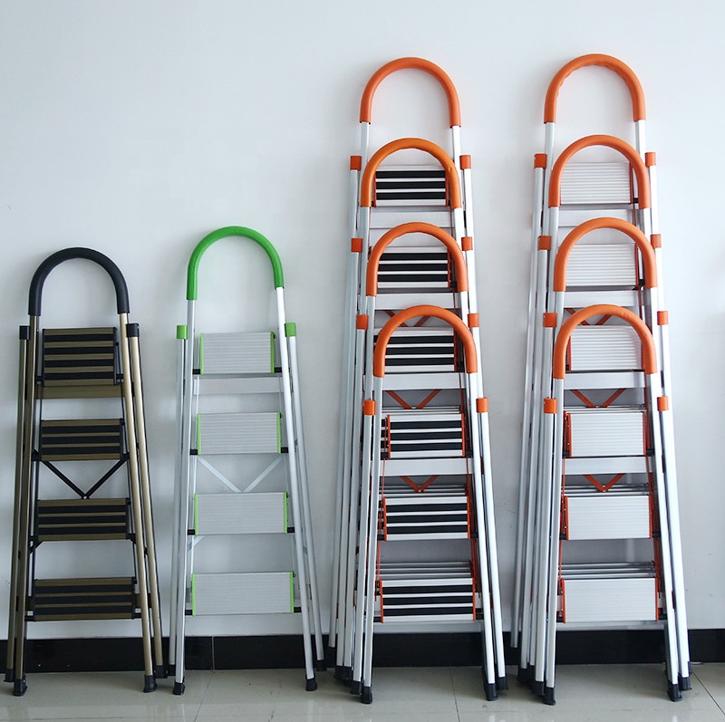 Handrail Household Ladder Step Folding Aluminum Ladder Stairs