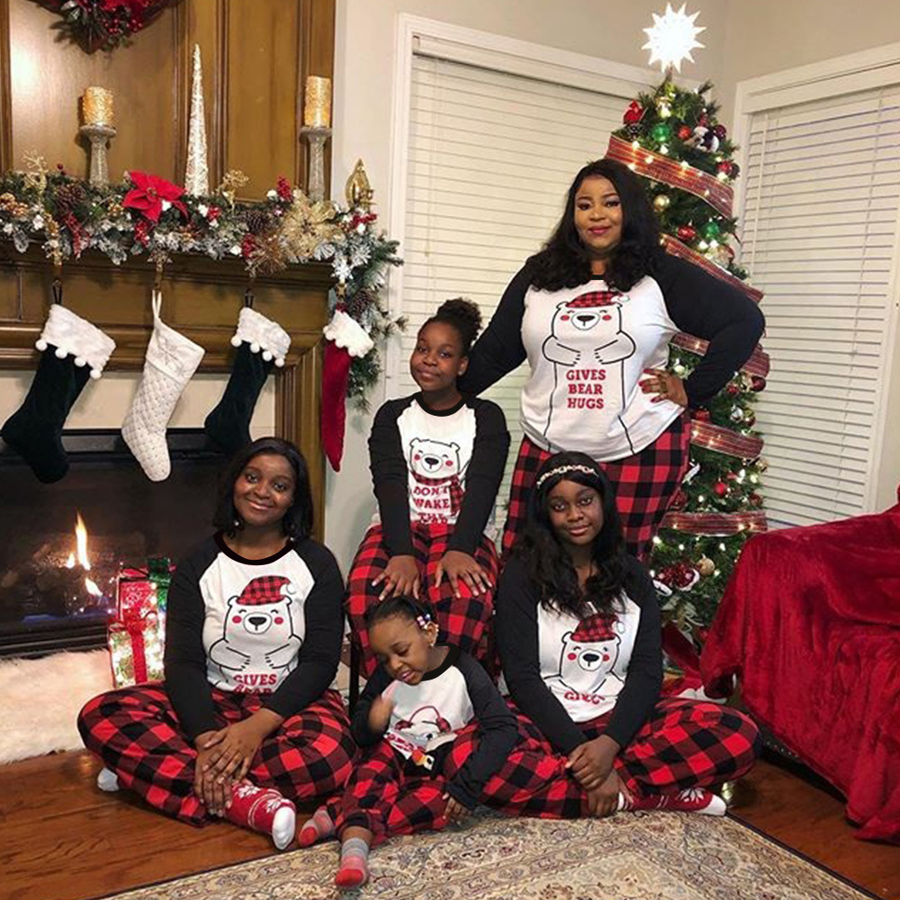 NEW Custom Cotton Plus Size Mommy Daddy Me Parent-Child Outfitfamily matching cloth family clothes matching christmas pajamas