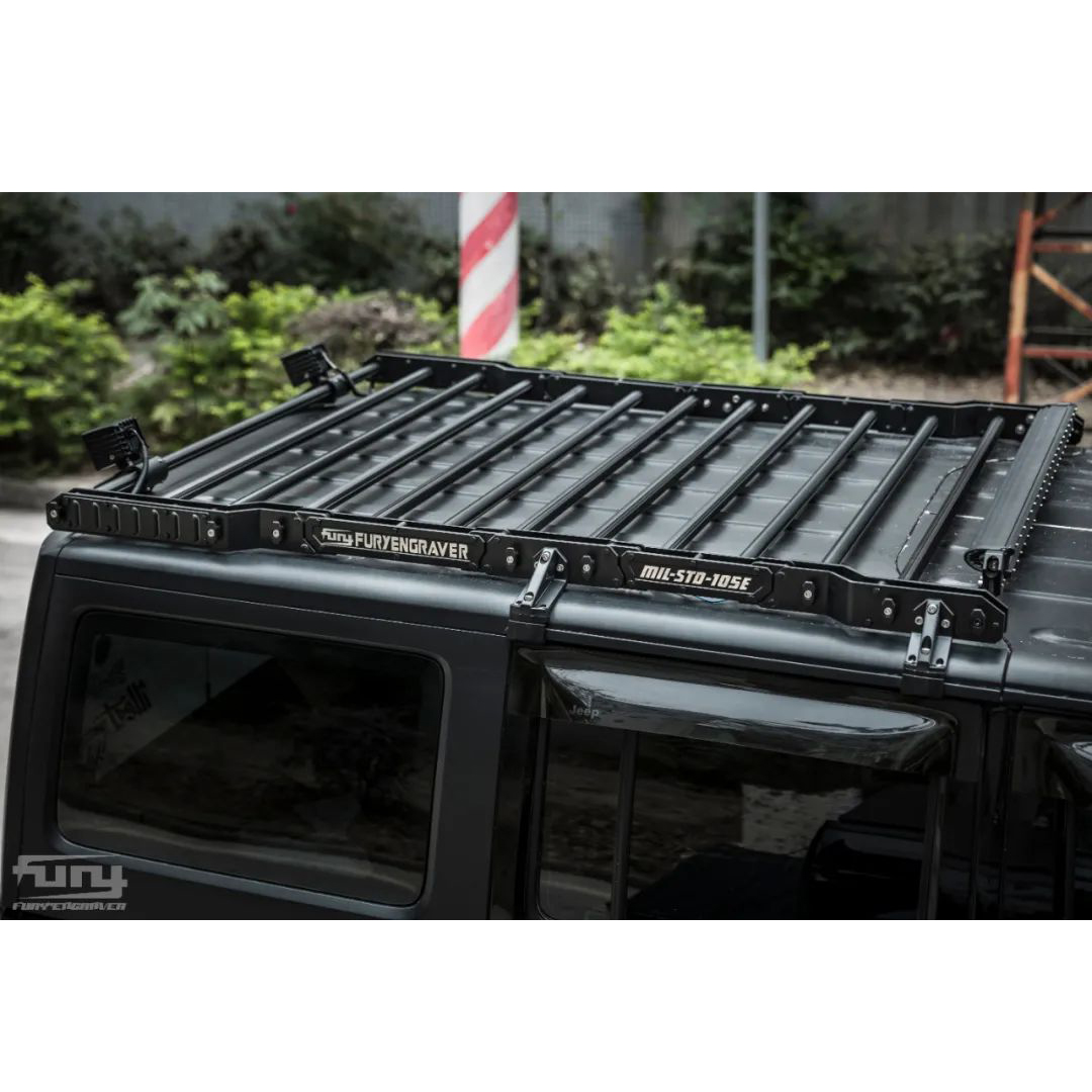 Внедорожная алюминиевая многофункциональная платформа на крышу для Jeep Wrangler JK JL 4X4, автомобильный багажник для jeep