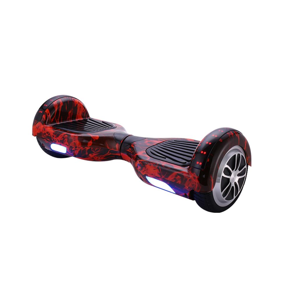 Factory good quality pure color 6.5 inch solid tire Self balancing Hoverboard with Side Light Bluetooth