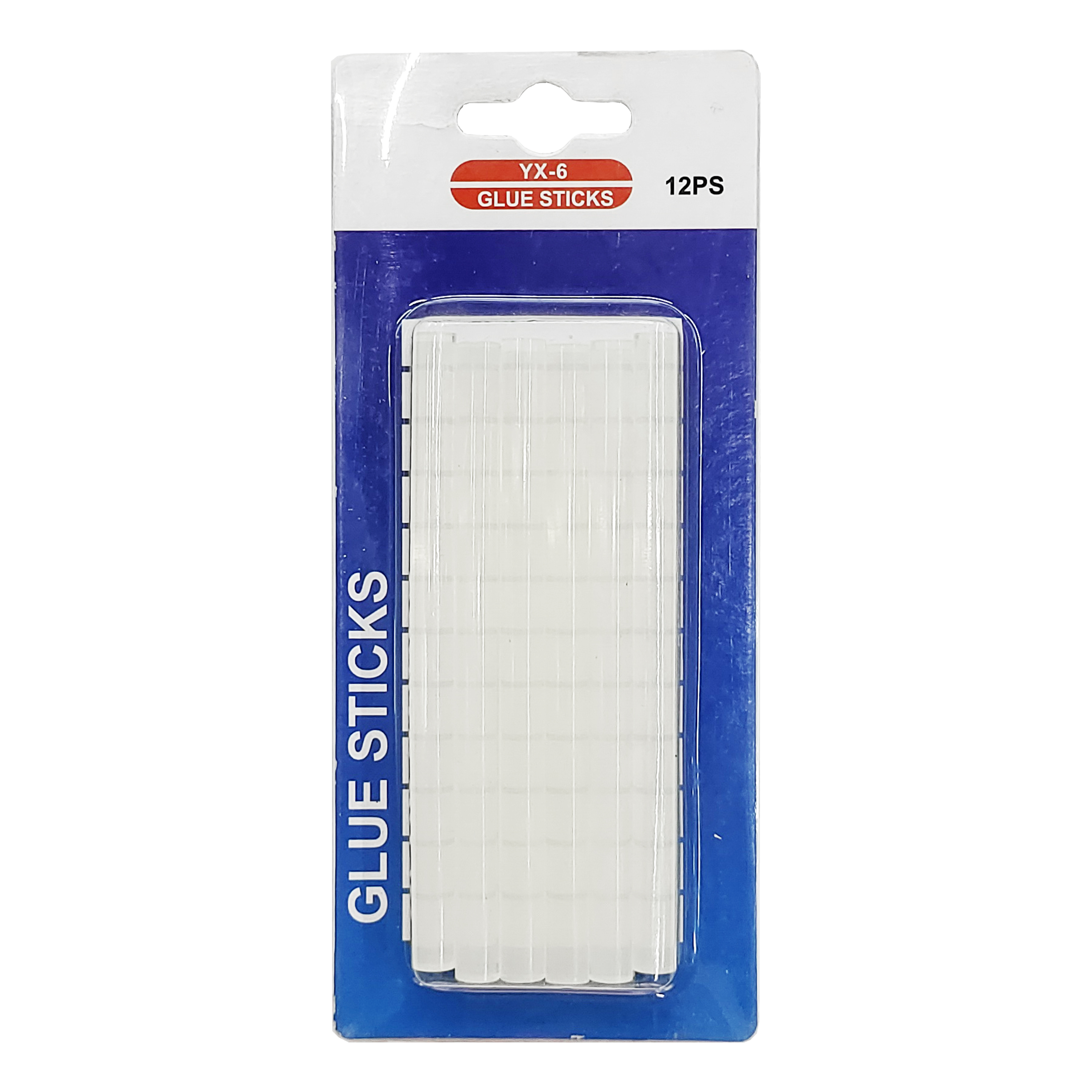 6pcs per bag transparent silicone hot melt glue stick 7*100mm