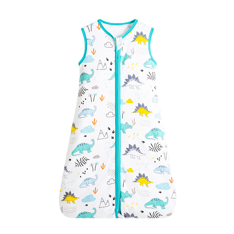 High quality super soft one-piece newborn pajamas 100% cotton baby vest sleeping bag
