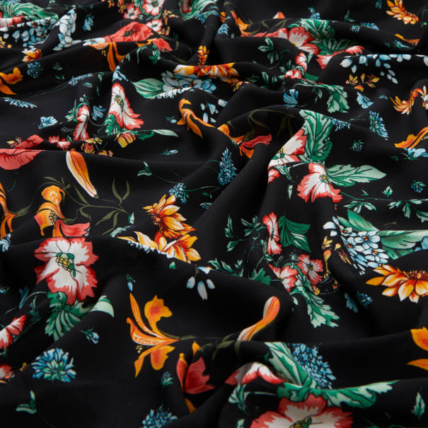 2021 new high quality printed stryp lenzing ecovero rayon viscose fabric rayon custom for suit and dress fabric