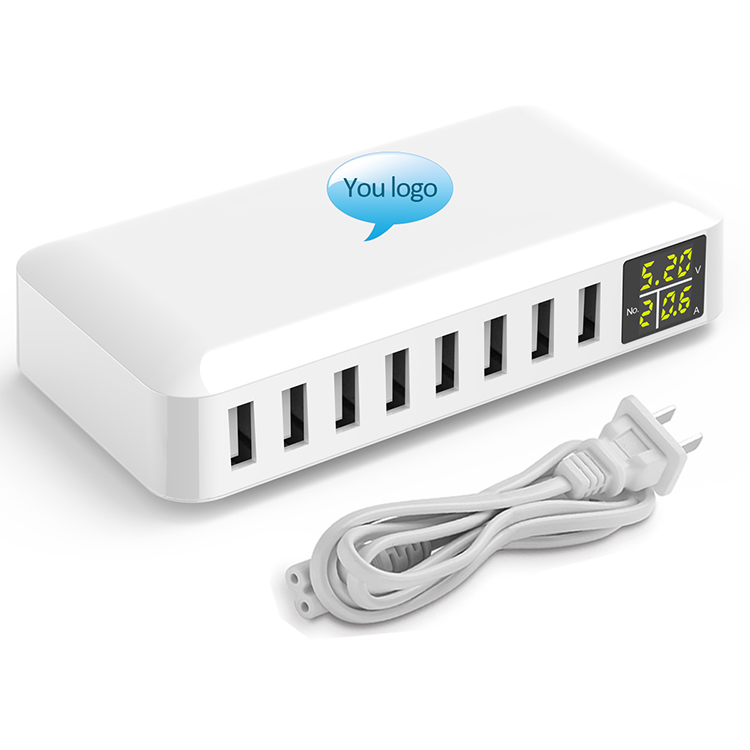 Сертификат CE ROSH многократное 8-портовое USB зарядное устройство 5 В/2,4 А USB зарядное устройство для мобильного телефона