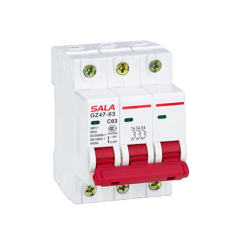 DZ47-63 3pole circuit breaker electric 6a 10a 16a 20a 25a 32a 40a 50a 63a