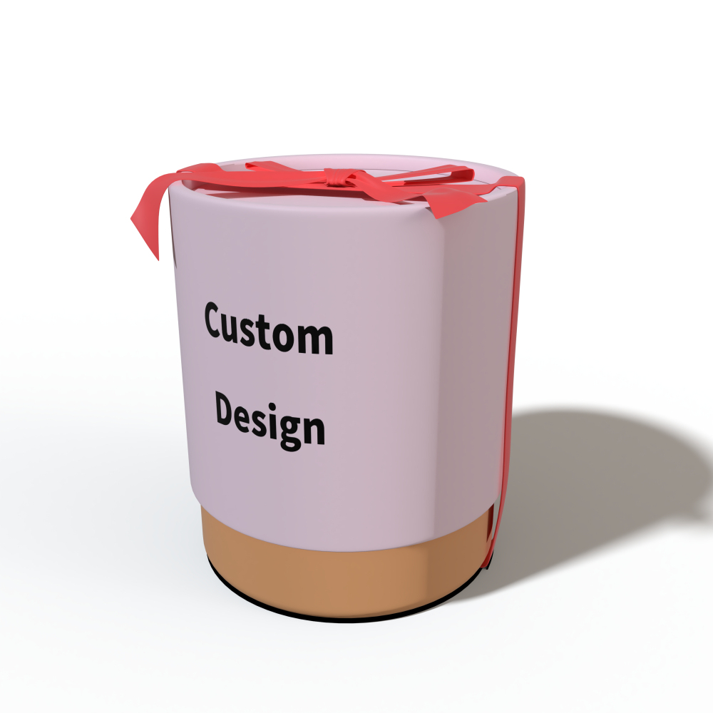 Custom Design Printing Kraft Paper Handmade Soy Wax Luxury Candle Glass Jar Box Tube Packaging For Gift