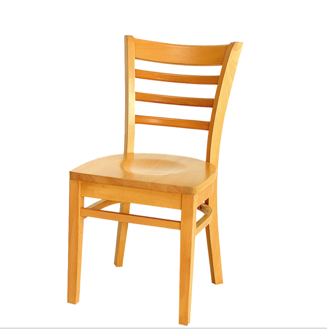 Hot sale solid wood-beech modern chair with solid wood seat