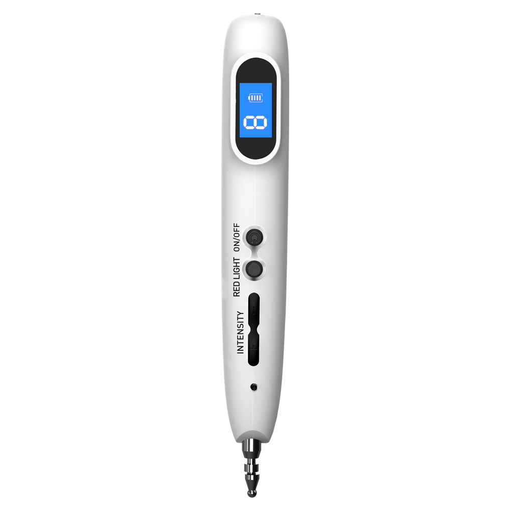 Electronic acupuncture treatment instrument therapy pain relief device handheld red laser massage acupressure pen