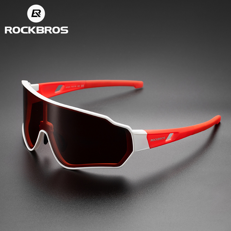 EESER OEM Black Sunglasses Bike Cycling Men Custom Sun Glasses Polarized Red Driving Bicycle Onepiece Lens