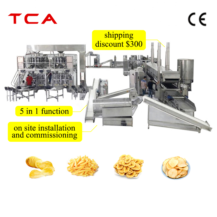 Industrial complete line potato chips making machine