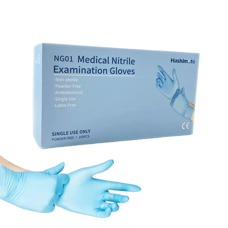Disposable Medical Surgical Examination Nitrile Gloves