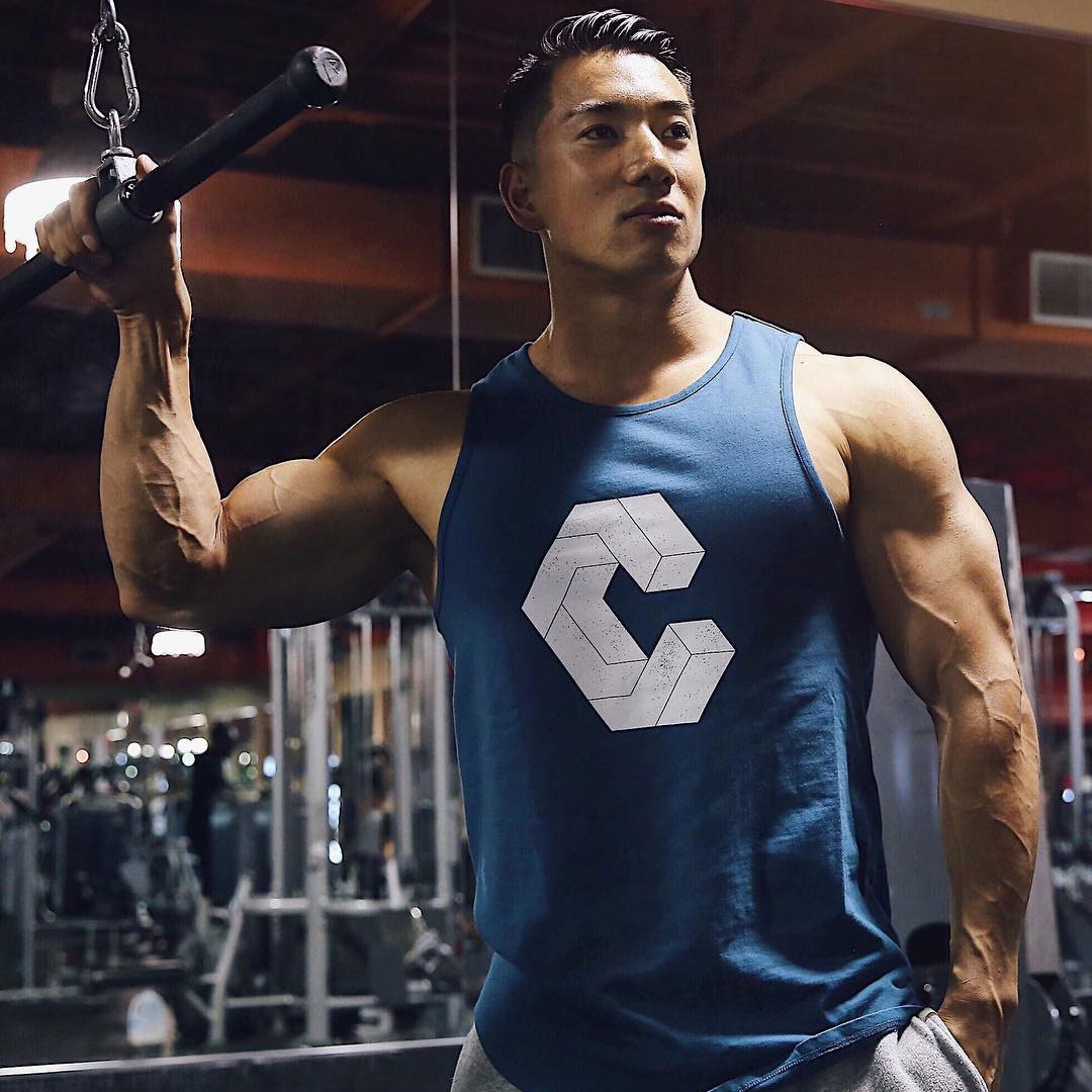 100 Cotton Mens Pima Cotton Workout Singlet Gym Sleeveless Vest Casual Fitness Print XXL OEM Anti Style Fabric Pattern Tank Top