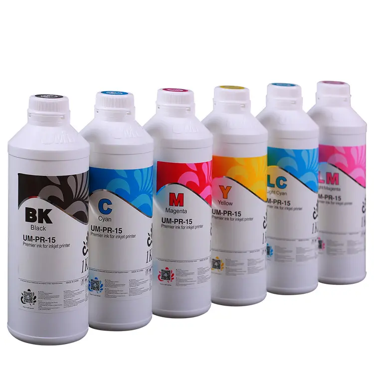 Dtg T-shirt Printing Ink Textile Pigment Dtg White 6 Colour Ink For DTG Printer