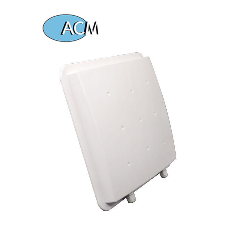Длинный диапазон UHF RFID считыватель (6-10 м) (ISO18000-6C EPC G2) включает в себя считыватель штрих-кода с антенной