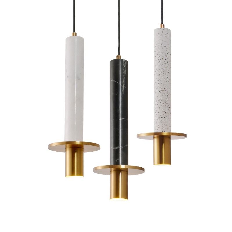 Marble Lamp Modern Ceiling Pendant Lights Nordic Restaurant Chandelier