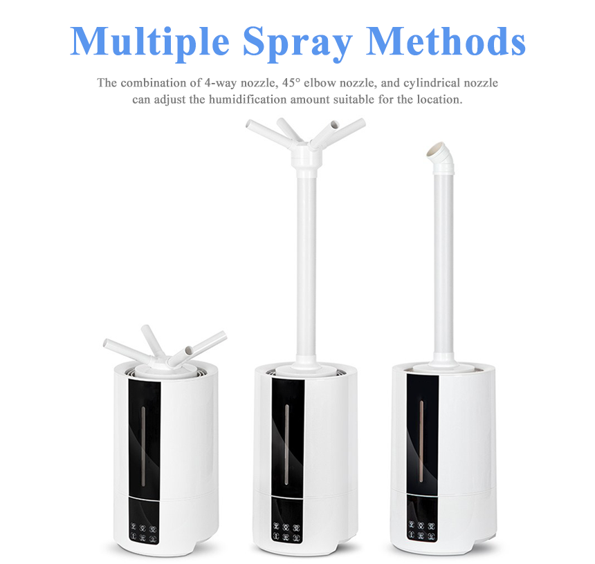 RUNAL 11L Large Capacity Tuya Quiet Cooling Dual 4 Nozzle Spray Led Indoor Stand Smart Ultrasonic Air Humidifier For Bedroom