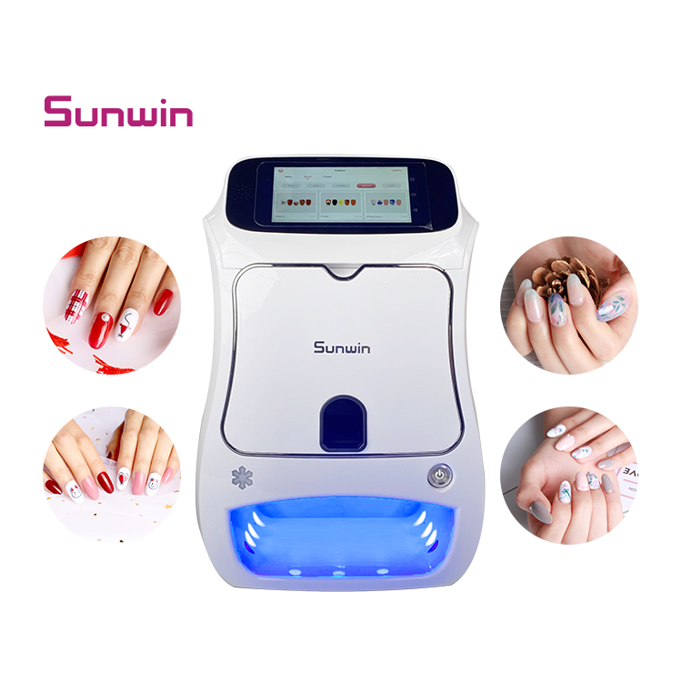 Quick printing lamp drying nail printer 3d professional digital nails flower printer artpro nails polish machine for manicurist