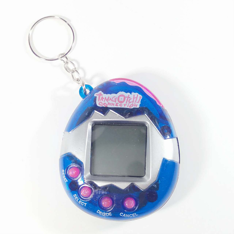 Color Mix Handheld Virtual Pet Game 168 in 1 Yellow Keychain Red Blue Battery Button Electronic Pcs Feature Origin