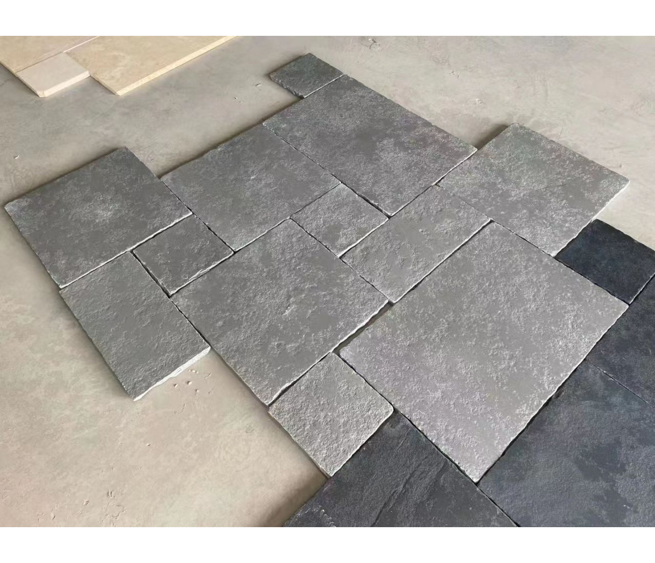 Наружная плитка из известняка Bluestone, наружная настенная плитка, напольная плитка с римским французским узором
