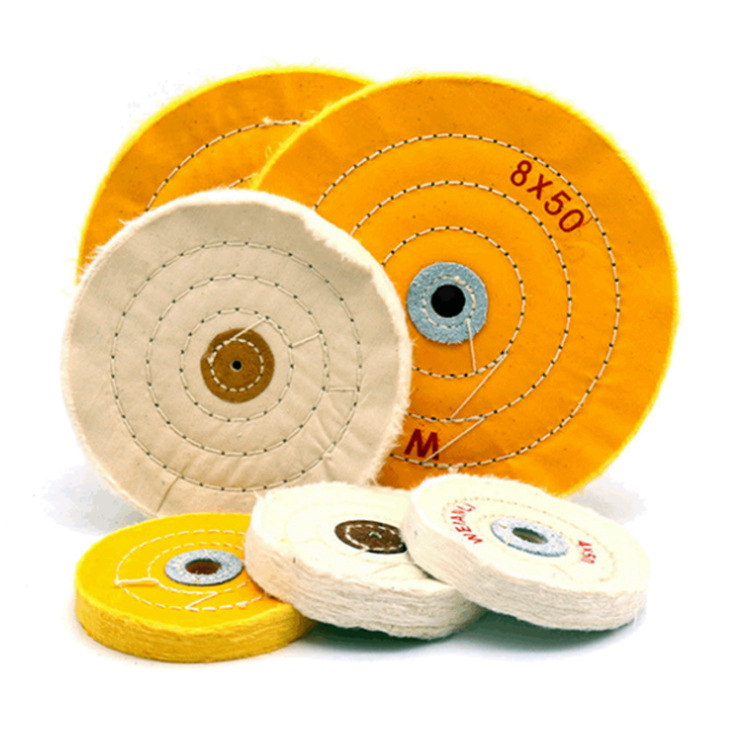 Custom Polish Pad White Cotton Buffing Wheel For Stainless Steel And Metal
