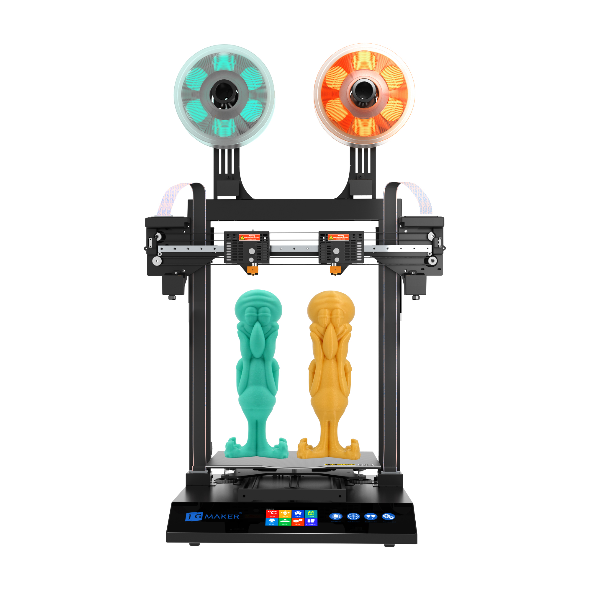 Профессиональный JGMaker Artist-D Pro Лучший настольный двойной экструдер 3D принтер с бесплатной прошивкой Marlin 2,0 с открытым исходным кодом